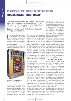 Multimat Top Star AutomatenMarkt 11/2016
