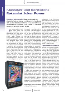 Rotamint Joker Power AutomatenMarkt 11/2015