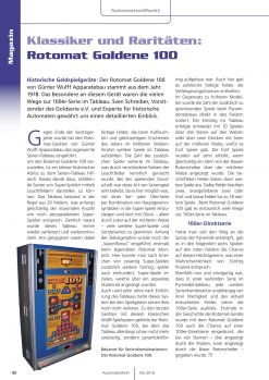 Rotomat Goldene 100 AutomatenMarkt 05/2016
