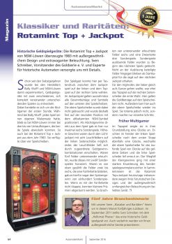 Rotamint Top + Jackpot AutomatenMarkt 09/2016